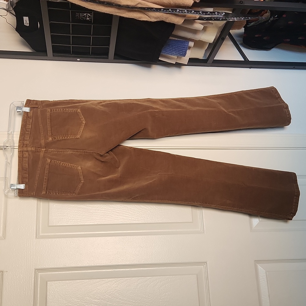 Peruvian Connection Velvetine Toffee Straight Leg Cut Pants Size 4 - Picture 9 of 11